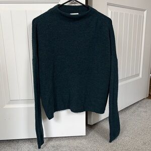 Dark Green Mock Neck Sweater